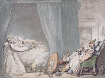 De Dronken Verpleegster door Thomas Rowlandson